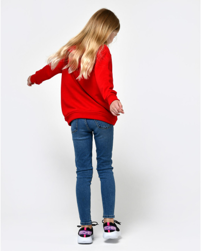 Дитячий худі унісекс червоного кольору 55695, Колір: Червоний, Розмір: 122, зображення 2