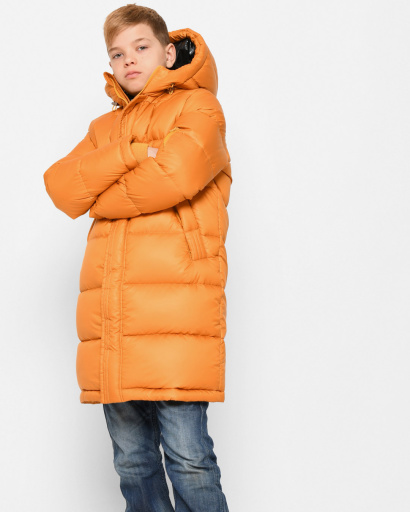 Жовта зимова куртка для хлопчика 43507, Колір: Гірчиця, Розмір: 116, зображення 3