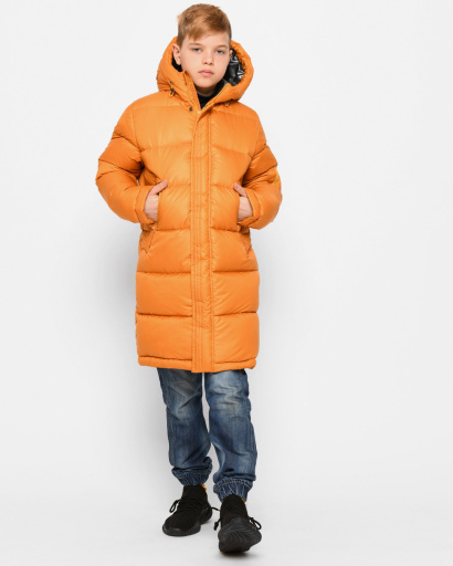 Жовта зимова куртка для хлопчика 43507, Колір: Гірчиця, Розмір: 116, зображення 5