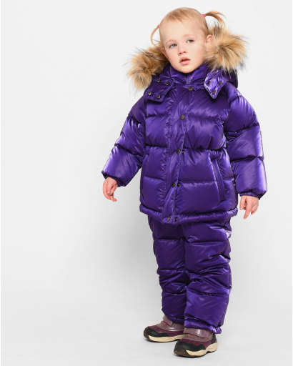 Фиолетовый зимний комбинезон для малышей 1-5 лет 43508, Цвет: Фиолетовый, Размер: 98, изображение 5