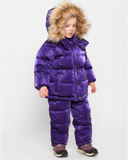 Фиолетовый зимний комбинезон для малышей 1-5 лет 43508, Цвет: Фиолетовый, Размер: 98, изображение 6
