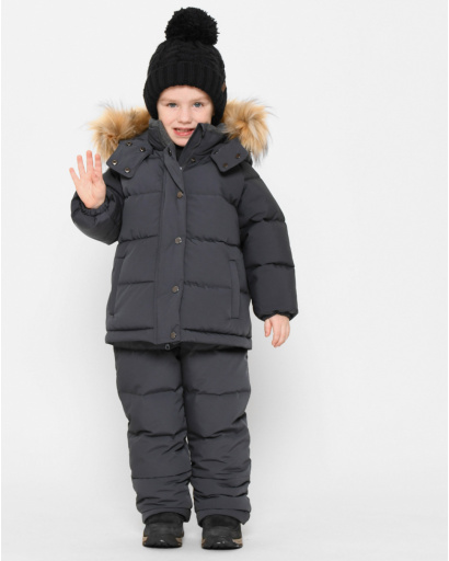 Дитячий зимовий комплект із комбінезоном 43511, Колір: Джинс, Розмір: 98, зображення 3