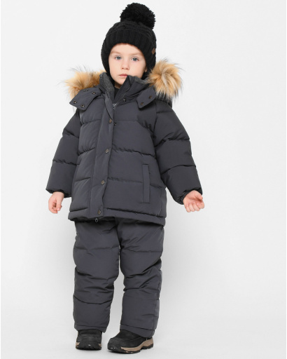 Дитячий зимовий комплект із комбінезоном 43511, Колір: Джинс, Розмір: 98, зображення 4