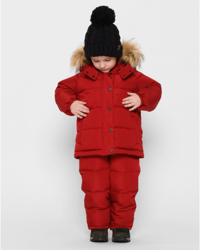 Красный зимний комплект для малышей 1-5 лет 43512, Цвет: Красный, Размер: 98, изображение 2