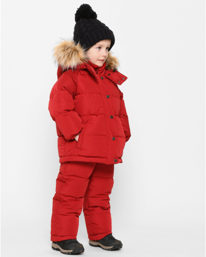 Красный зимний комплект для малышей 1-5 лет 43512, Цвет: Красный, Размер: 98, изображение 3