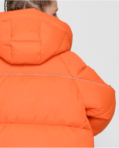 Оранжевая зимняя куртка для девочек 44999, Цвет: Оранжевый, Размер: 116, изображение 7