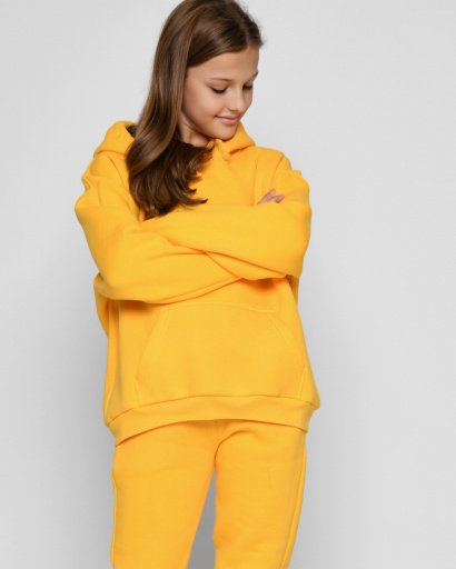 Подростковый спортивный костюм на флисе 52682, Цвет: Жёлтый, Размер: 122, изображение 6