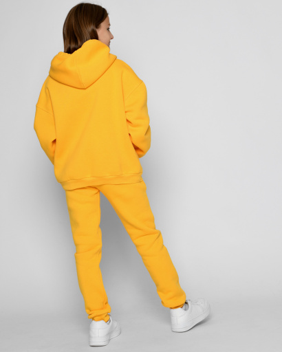 Подростковый спортивный костюм на флисе 52682, Цвет: Жёлтый, Размер: 122, изображение 7