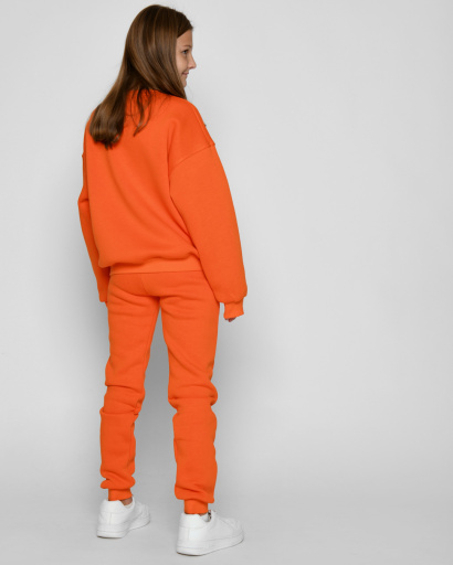 Подростковый костюм на флисе 52684, Цвет: Оранжевый, Размер: 140 см, изображение 4