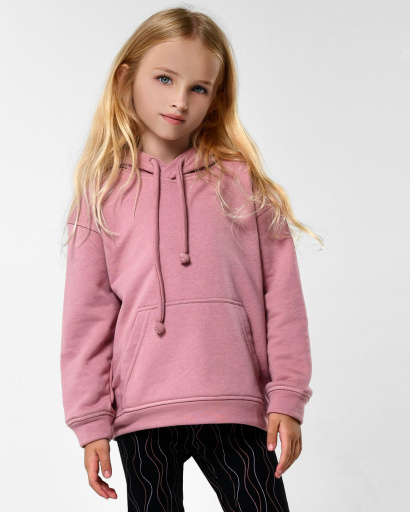 Дитячий худі унісекс кольору пудра 55700, Колір: Пудровий, Розмір: 128, зображення 3