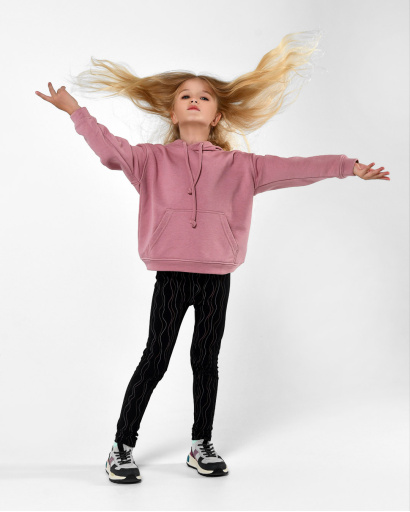 Дитячий худі унісекс кольору пудра 55700, Колір: Пудровий, Розмір: 128, зображення 4