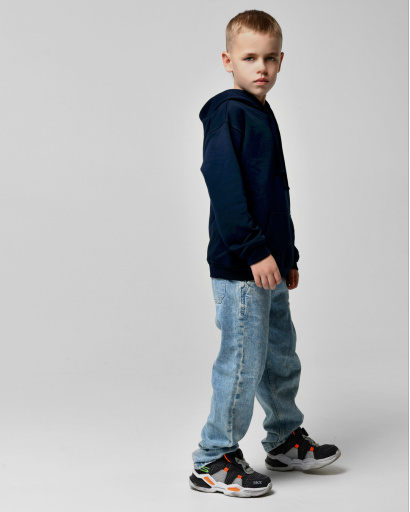 Детский худи унисекс синего цвета 55706, Цвет: Синий, Размер: 140 см, изображение 2