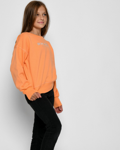 Подростковый свитшот с вышивкой "Shake it off" 52543, Цвет: Оранжевый, Размер: 158, изображение 2