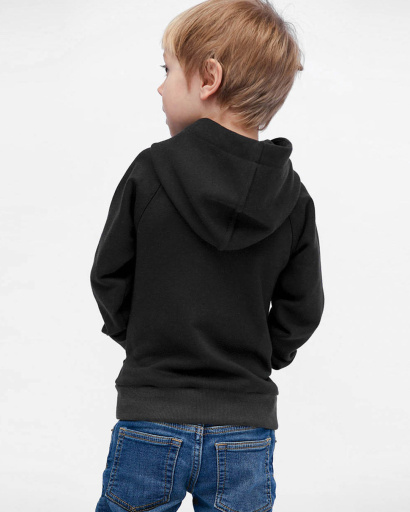 Детское графитовое худи без принта 32002, Цвет: Графит, Размер: 92, изображение 2