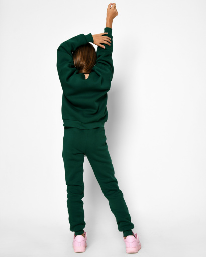 Підлітковий костюм на флісі 52557, Колір: Зелений, Розмір: 122, зображення 7