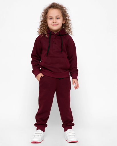 Детские спортивные штаны 32011, Цвет: Бургунди, Размер: 92, изображение 2