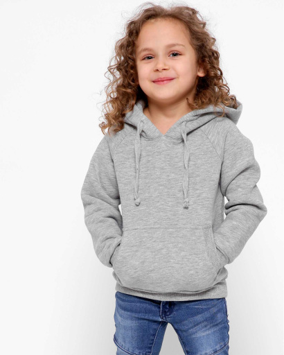 Детское худи на флисе 30450, Цвет: Серый, Размер: 92, изображение 2