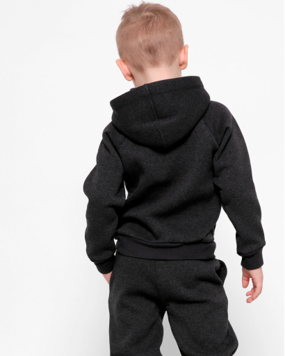 Детское худи на флисе 30451, Цвет: Графит, Размер: 92, изображение 5