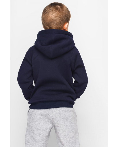 Детское худи на флисе 30452, Цвет: Синий, Размер: 92, изображение 3