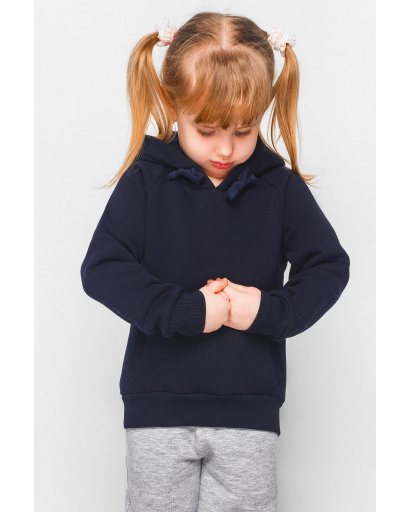 Детское худи на флисе 30452, Цвет: Синий, Размер: 92, изображение 4