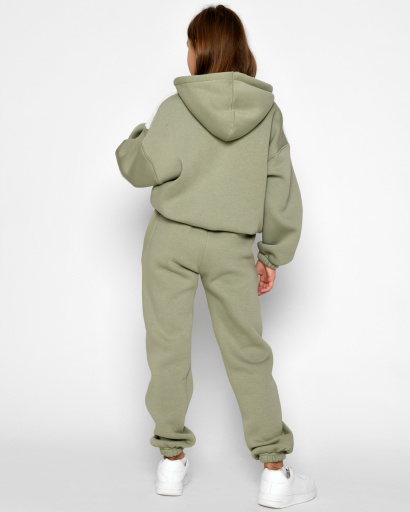 Подростковый спортивный костюм оливковый 53157, Цвет: Хаки, Размер: 122, изображение 7