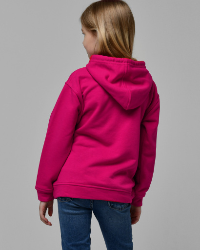 Детский худи с капюшоном цвет малина 38464, Цвет: Малина, Размер: 122, изображение 2