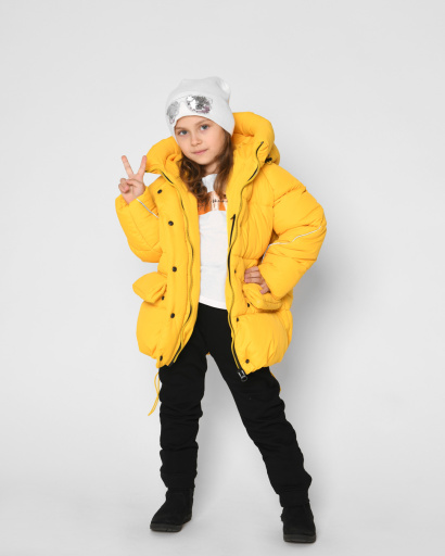 Пуховик X-Woyz DT-8329-6 43484, Цвет: Жёлтый, Размер: 152, изображение 5