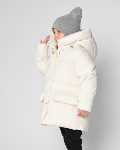 Пуховик X-Woyz DT-8329-3 43485, Цвет: Молочний, Размер: 116, изображение 2