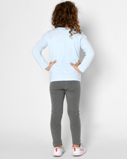 Детские серые леггинсы на флисе 53214, Цвет: Серый, Размер: 98, изображение 2