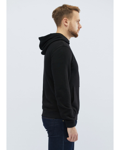 Чоловіча спортивна кофта на блискавці, чорний 31938, Колір: Чорний, Розмір: XL, зображення 2