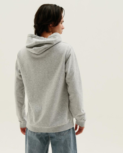 Мужское худи серого цвета 31859, Цвет: Серый, Размер: S, изображение 2