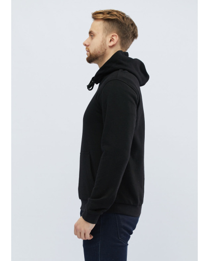 Чоловічий худі чорного кольору 31914, Колір: Чорний, Розмір: S, зображення 2