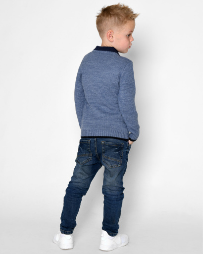 Детский свитер "SPEED" 53231, Цвет: Джинс, Размер: 110, изображение 3