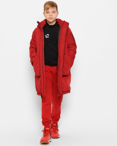 Червона зимова куртка для хлопчика 43501, Колір: Червоний, Розмір: 128, зображення 2