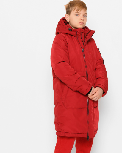 Червона зимова куртка для хлопчика 43501, Колір: Червоний, Розмір: 128, зображення 4