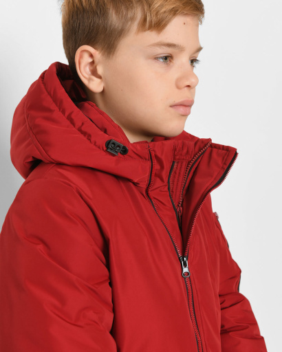 Червона зимова куртка для хлопчика 43501, Колір: Червоний, Розмір: 128, зображення 6