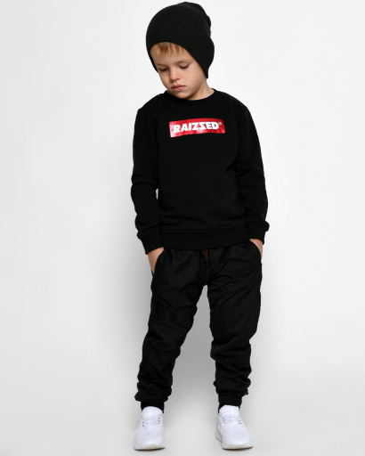 Підліткові спортивні штани 52548, Колір: Чорний, Розмір: 116, зображення 3