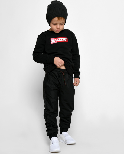 Підліткові спортивні штани 52548, Колір: Чорний, Розмір: 116, зображення 5