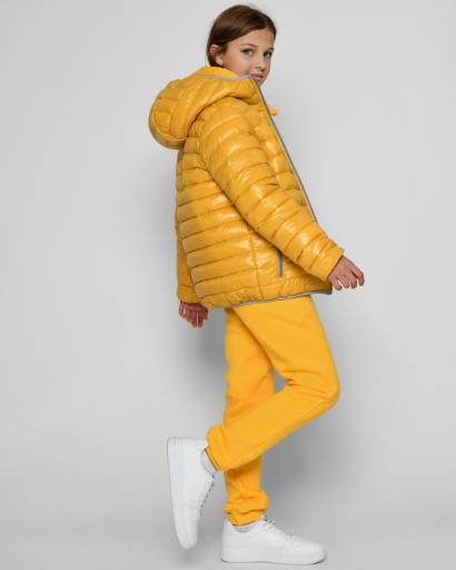Дитяча жовта демісезонна куртка 52214, Колір: Жовтий, Розмір: 122, зображення 6