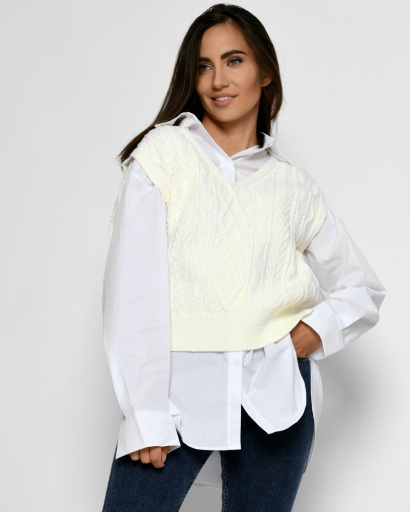 Жилет Carica SV-6917-3 52508, Цвет: Молочний, Размер: ONE SIZE, изображение 3