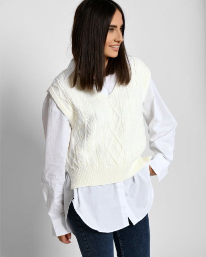 Жилет Carica SV-6917-3 52508, Цвет: Молочний, Размер: ONE SIZE, изображение 4