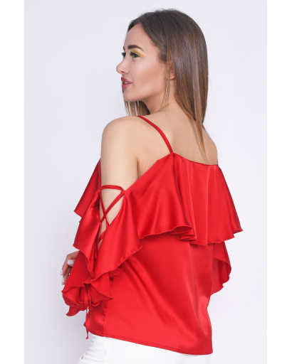 Блуза Letta М-31640-14 35684, Цвет: Красный, Размер: ONE SIZE, изображение 3