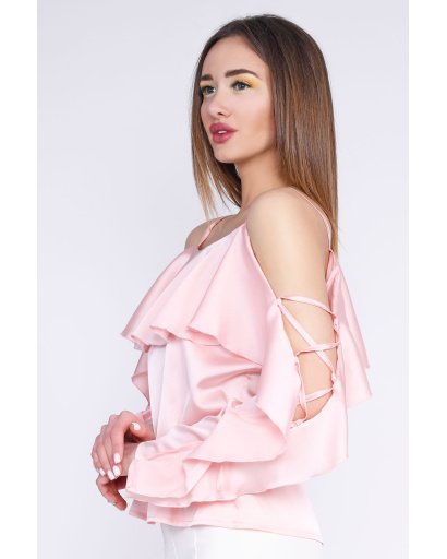 Блуза Letta М-31640-27 35685, Цвет: Персиковий, Размер: ONE SIZE, изображение 2