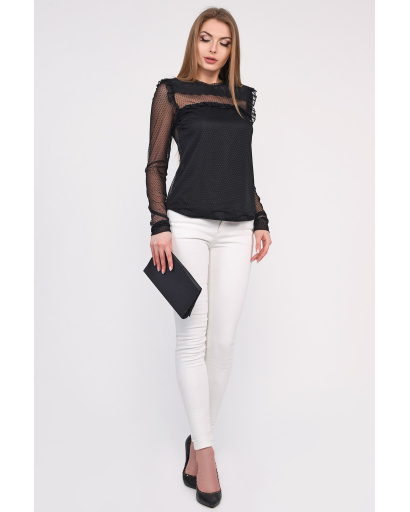 Блуза Carica BK-7685-8 35063, Цвет: Черный, Размер: M, изображение 4