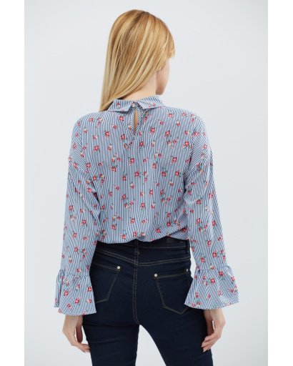 Блуза Carica BK-7609-2 27448, Цвет: Темно-синий, Размер: XS, изображение 5