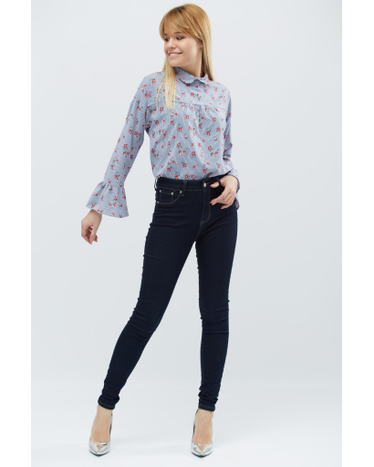 Блуза Carica BK-7609-2 27448, Цвет: Темно-синий, Размер: XS, изображение 2