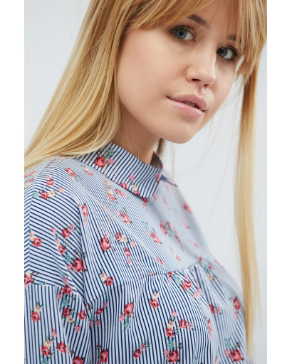 Блуза Carica BK-7609-2 27448, Цвет: Темно-синий, Размер: XS, изображение 3