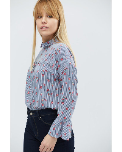 Блуза Carica BK-7609-2 27448, Цвет: Темно-синий, Размер: XS, изображение 4