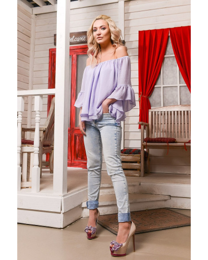 Блуза Carica BK-7399-23 32946, Цвет: Лавандовый, Размер: XS, изображение 2