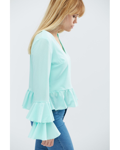 Блуза Carica BK-7614-7 27398, Цвет: Мята, Размер: M, изображение 3